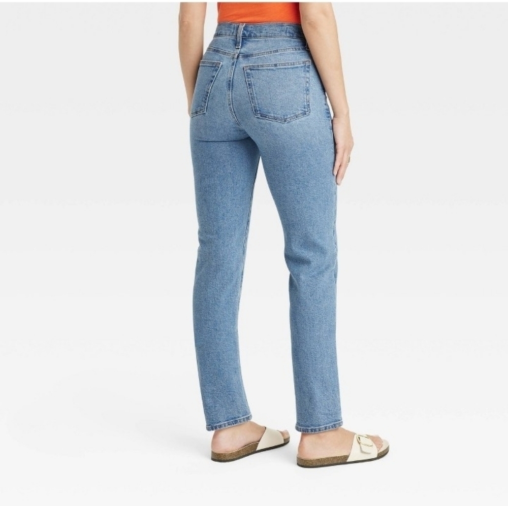 Universal thread Mid-Rise 80's Slim Fitted Hip and Thigh Slim Leg Comfort Stretc - Picture 2 of 5